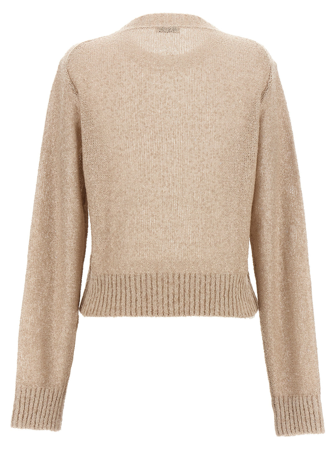 Micro Sequin Sweater Sweater, Cardigans Beige