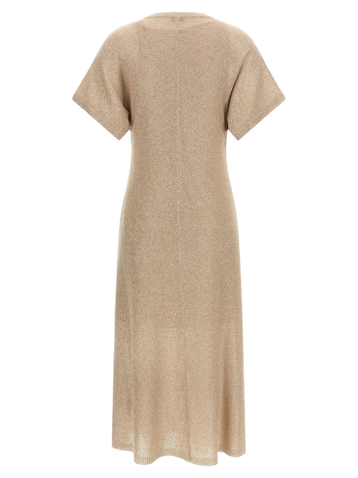 Brunello Cucinelli Sequin Dress Dresses - Beige | d39d4df040a4226e716b094d05b9f28a6785e344