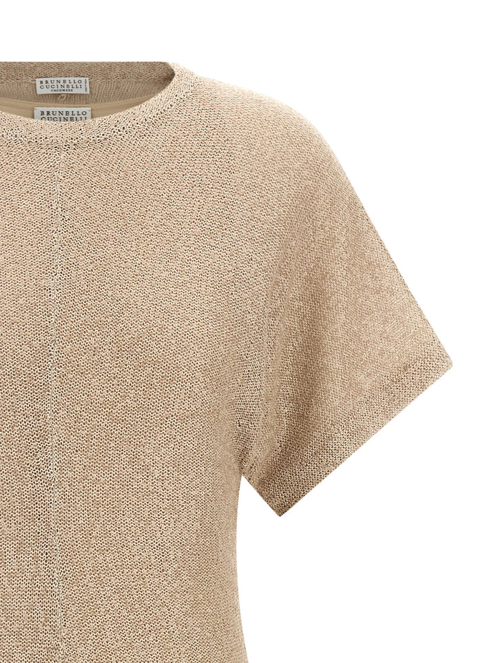 Brunello Cucinelli Sequin Dress Dresses - Beige | 053f388a895a43c20ec673d6f035fe23e9c73353
