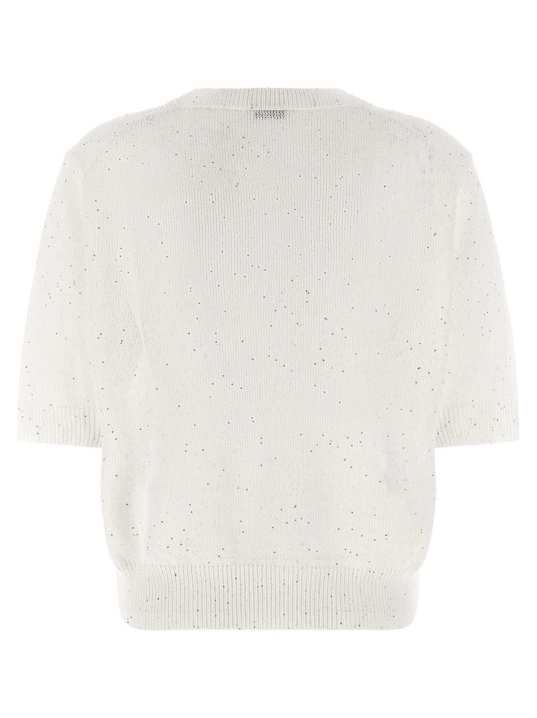 Brunello Cucinelli Sequin Sweater Sweaters and Cardigans - White | 5bfe54ae9d608b97d23057363399109663f11d60