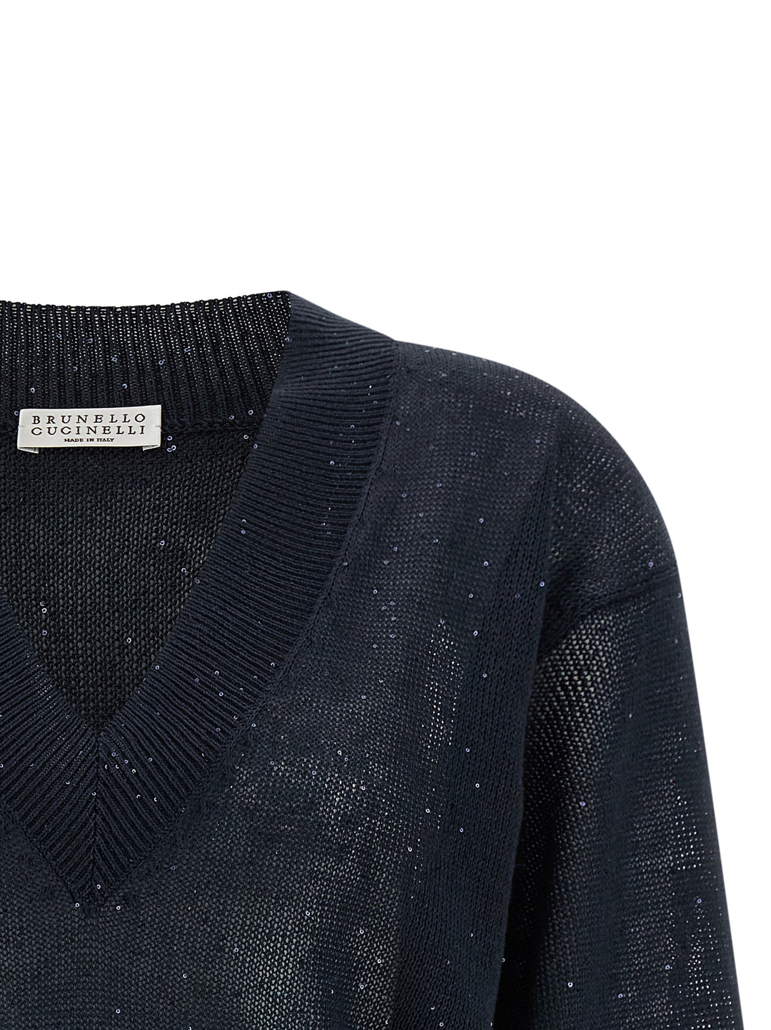 Brunello Cucinelli Dazzling Sweater Sweaters and Cardigans - Blue | 16911290a951ffae1b89662dfc74ede74285330c