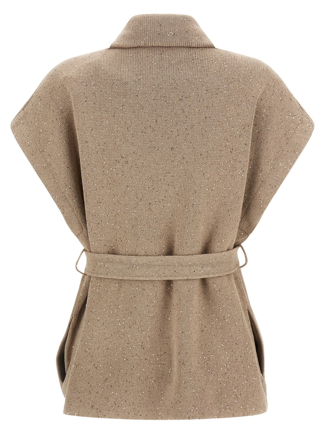 Brunello Cucinelli Diamante Sweaters and Cardigans - Beige | aa377478c5506ed5d92405d079e773654b02ac97