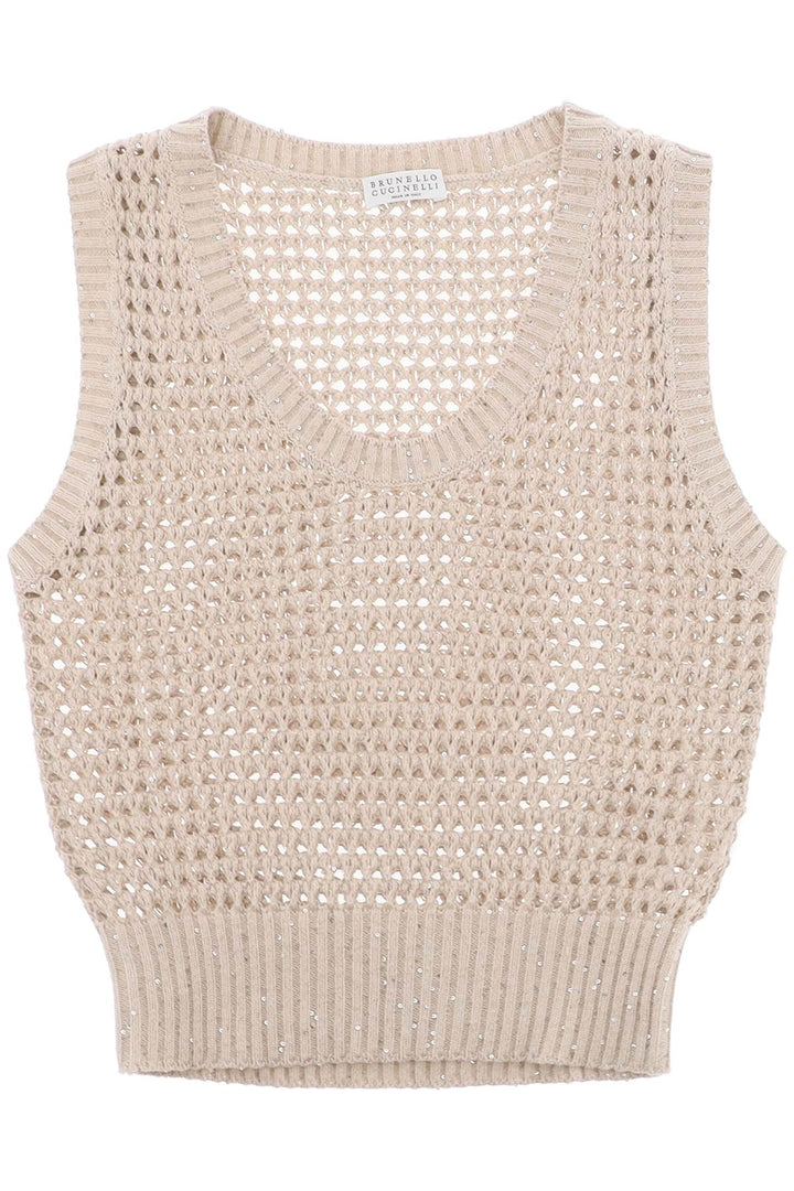 Top In Maglia A Rete Dazzling Net