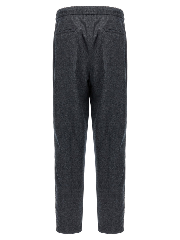 Front Pleat Pants Gray