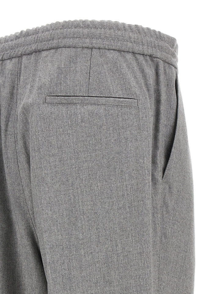 Front Pleat Pants Gray