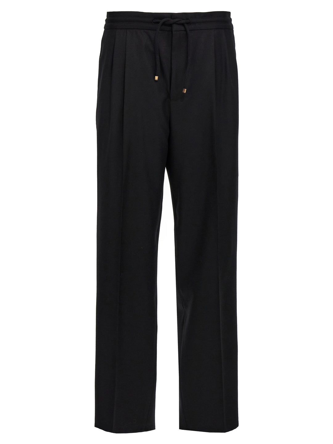 Front Pleat Pants Black