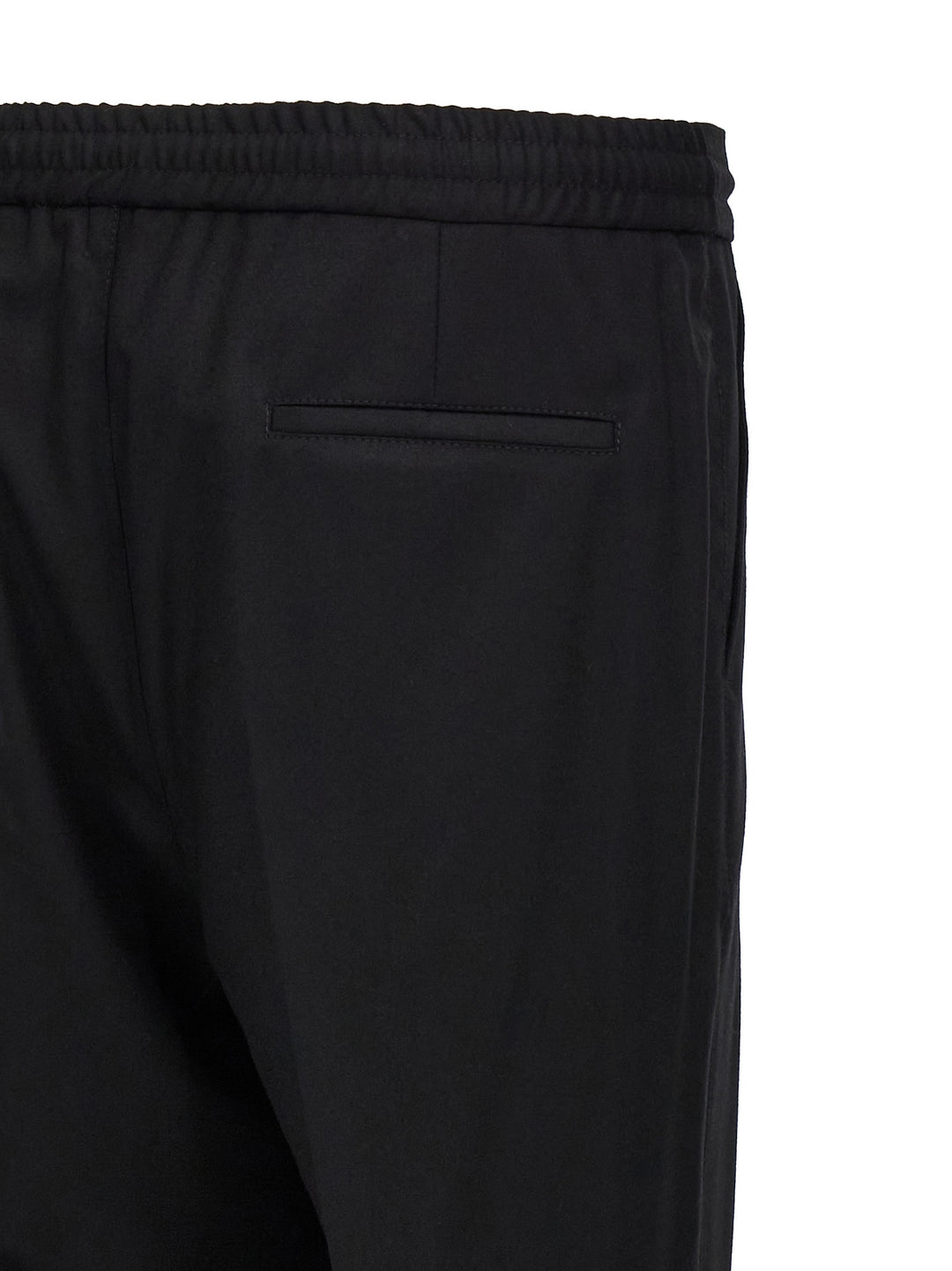 Front Pleat Pants Black