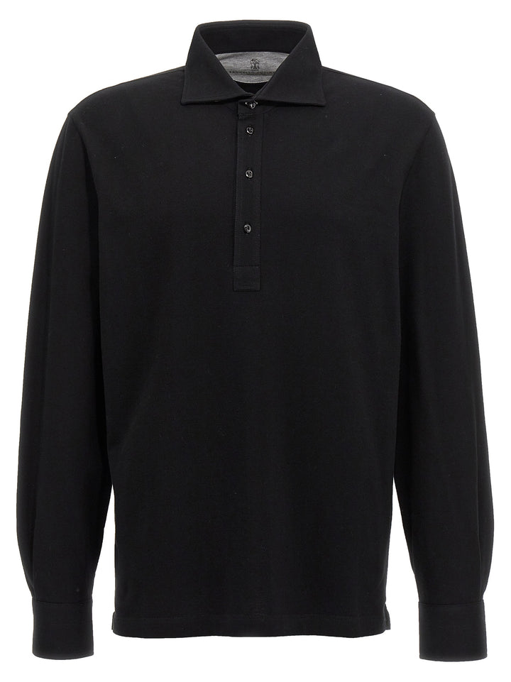 Cotton  Shirt Polo Black