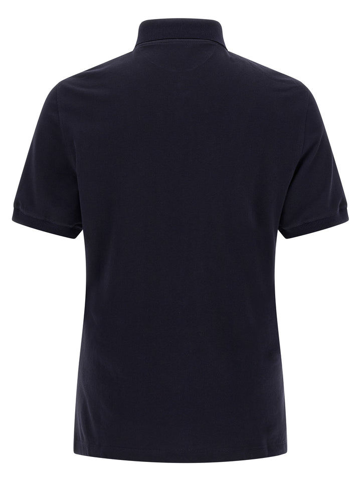 Brunello Cucinelli Piqué  Shirt Polo - Blue | 8a760054efd8823b0c974759d4bd5fca598fecd7