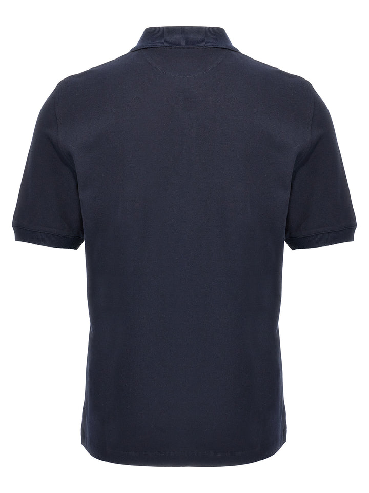 Logo Piqué  Shirt Polo Blue