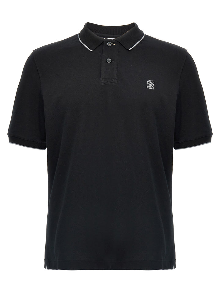 Logo Piqué  Shirt Polo Black