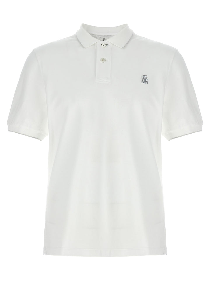 Logo Piqué  Shirt Polo White