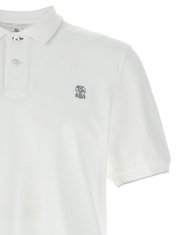 Logo Piqué  Shirt Polo White