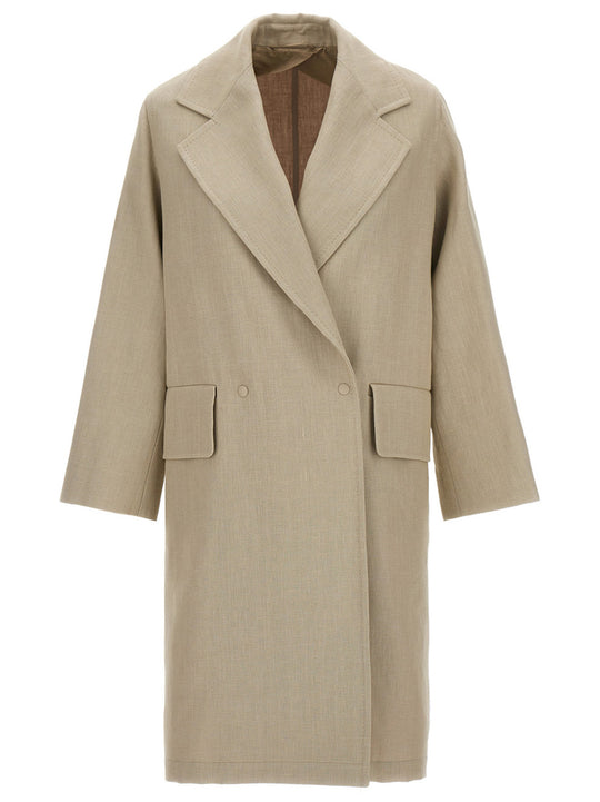 Mescal Coats And Trench Coats Beige