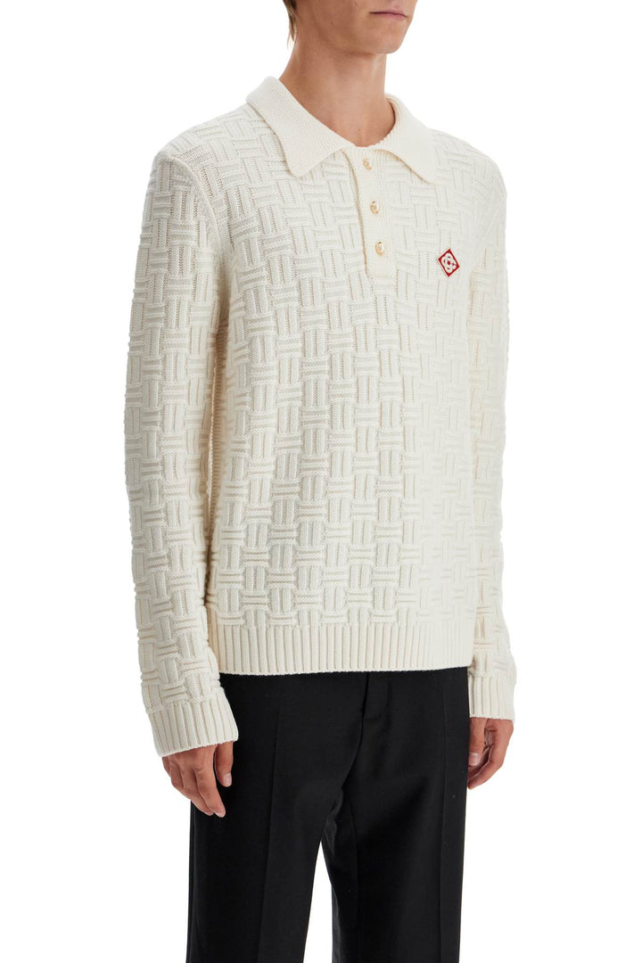 Pullover Stile Polo In Lana