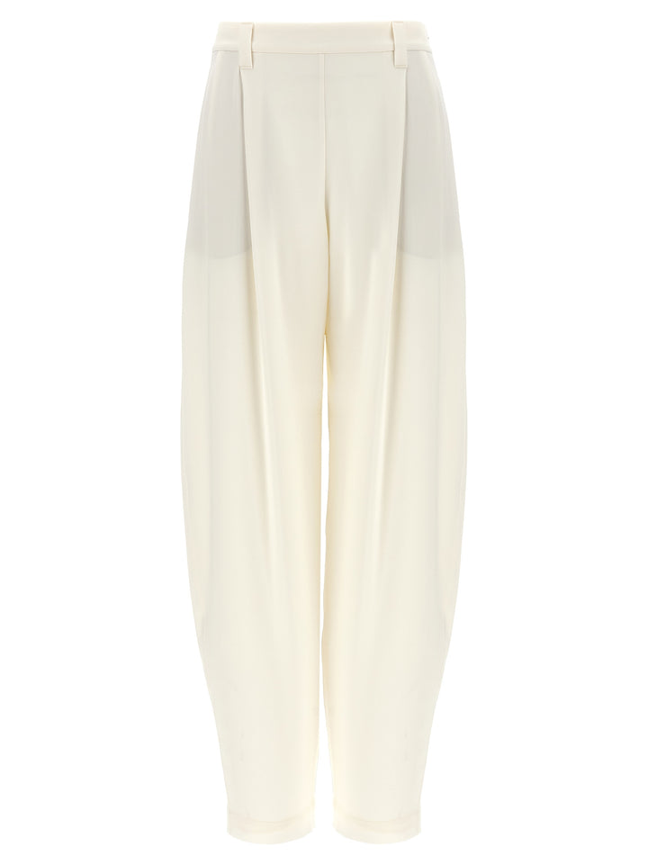 Brunello Cucinelli Slouchy Pants - White | c1e417de440cfc480b64c1ebe44339be798f404a