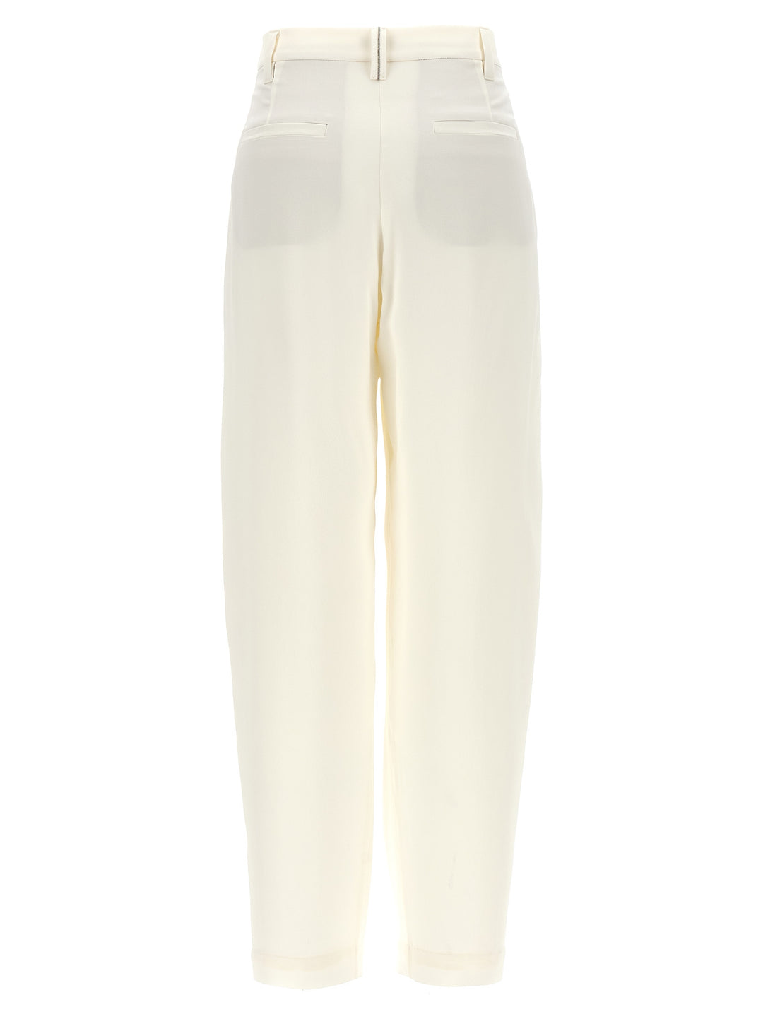 Brunello Cucinelli Slouchy Pants - White | e0b062bed339a39d0f0822362c31cde2e9eaa71b