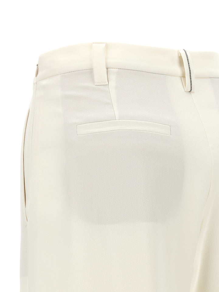 Brunello Cucinelli Slouchy Pants - White | 82edf0e9f8e053293301d2b450cdddeb1587c24f