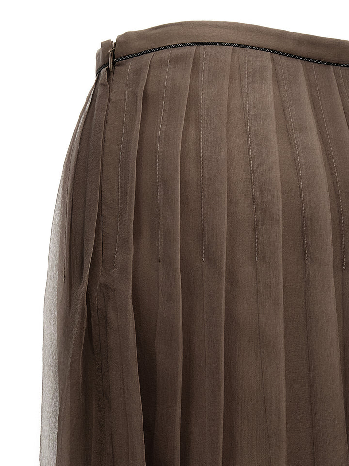 Tulle Skirt Skirts Brown