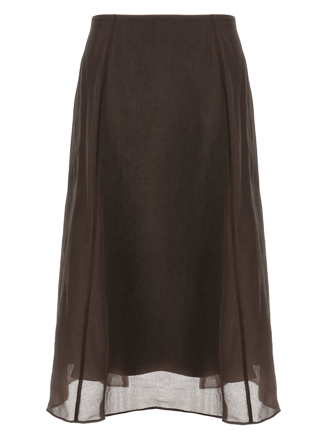 Brunello Cucinelli Circle Skirts - Brown | 07c3b3dfbe93c6cdc0024d5488c2a3c99294c7e5