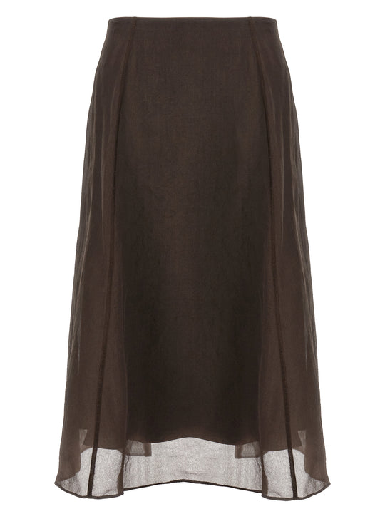 Circle Skirts Brown
