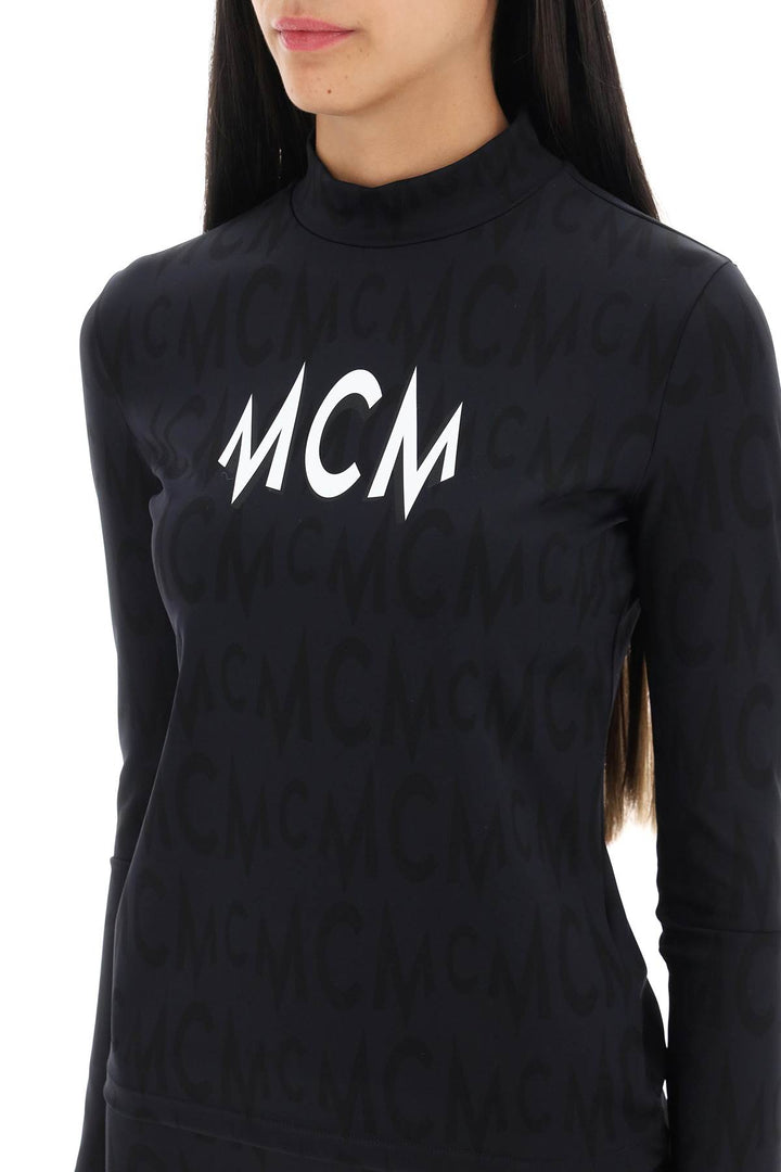 Long Sleeved Top With Logo Pattern