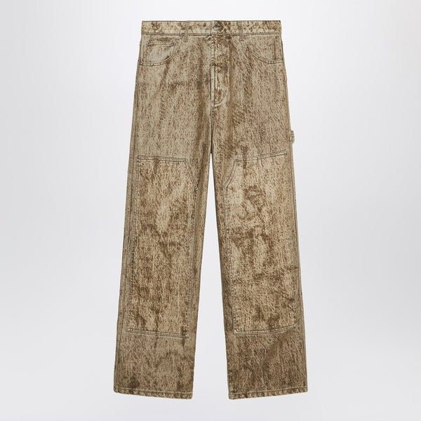 Denim Flock Carpenter Pants Camo