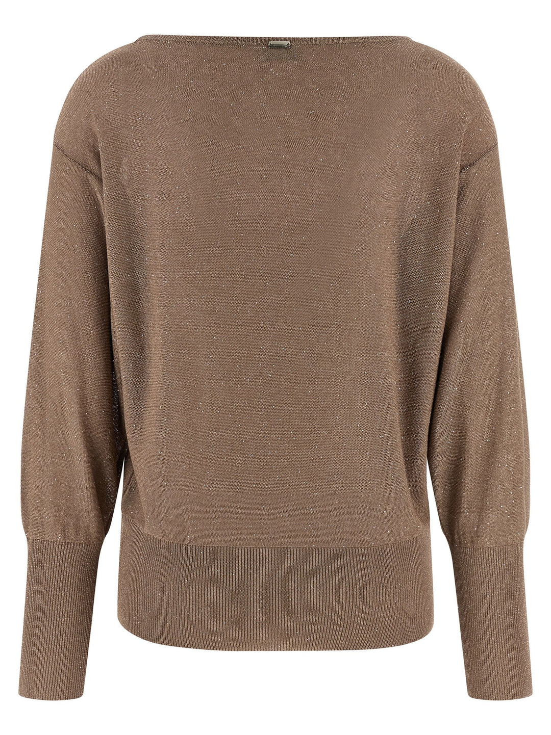 Herno Lamé And Sequin Yarn Sweater Sweaters and Cardigans - Brown | 69a575d920769886f39d5ddab4b1595ce47e91a2