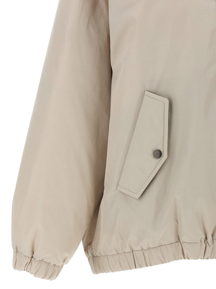 Brunello Cucinelli Hooded Down Jacket Puffer Jackets - Gray | 4f8ca7f0dbc2d837da7b4ae0334294485a8a9596