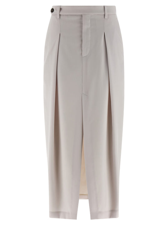 Sartorial Curved Skirts White