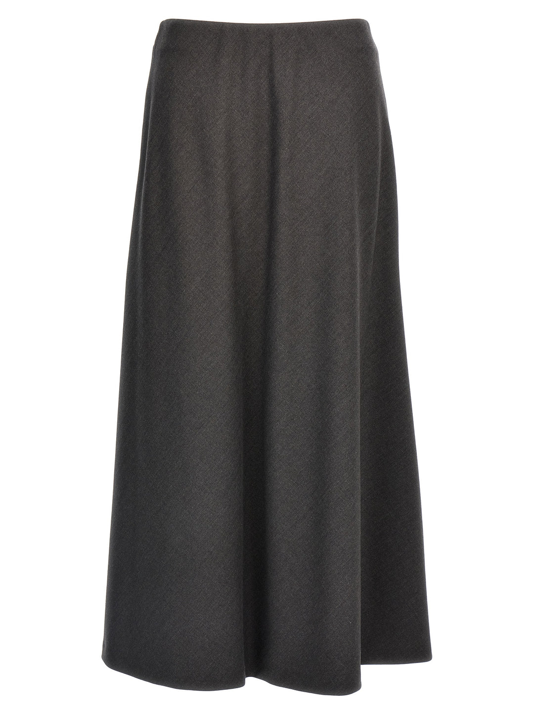 Flared Wool Skirt Skirts Gray