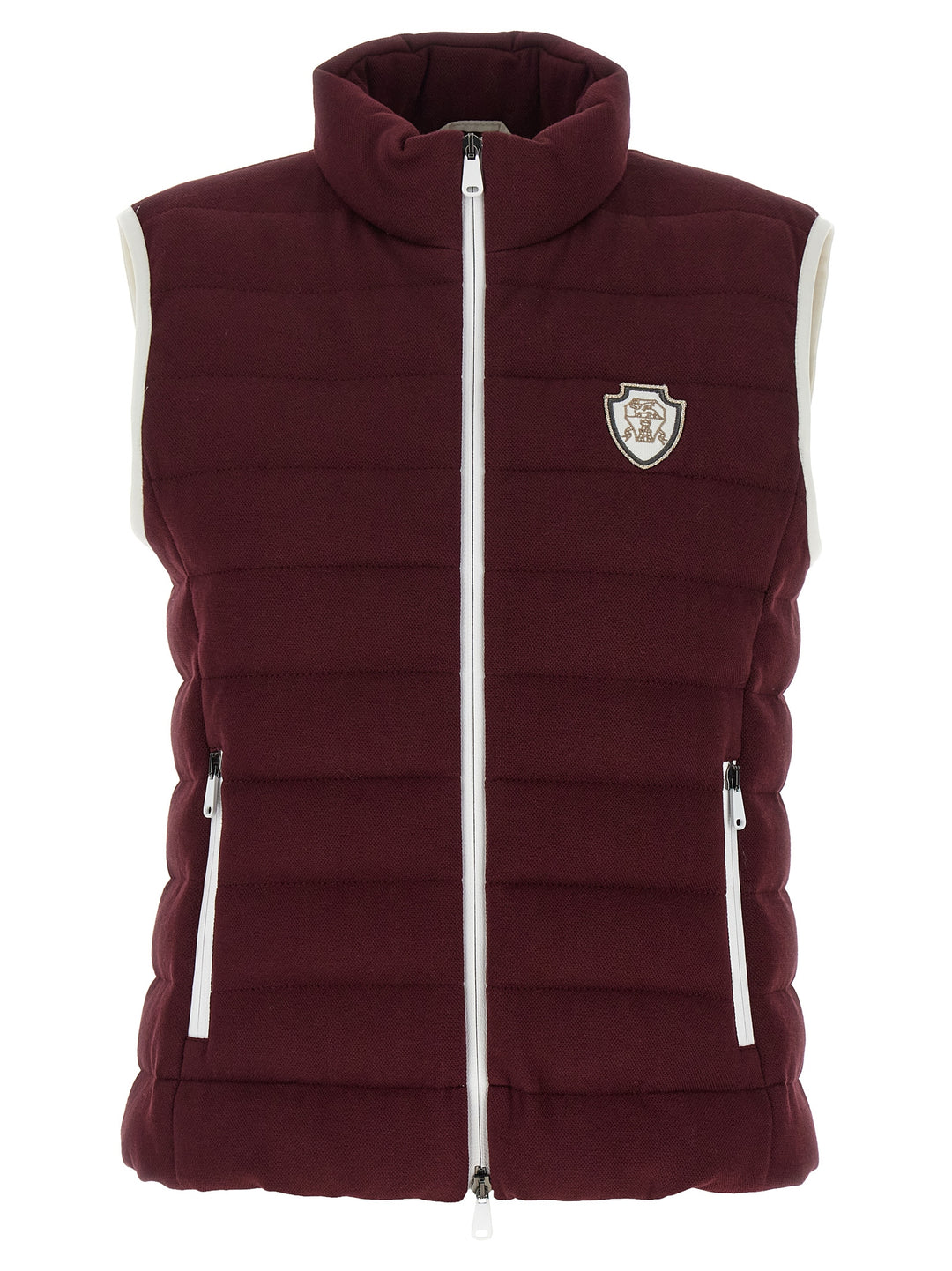 Brunello Cucinelli Logo Vest Gilet - Bordeaux | 94bd7142947f0ebc30fc01c7797c40d49e473d5a