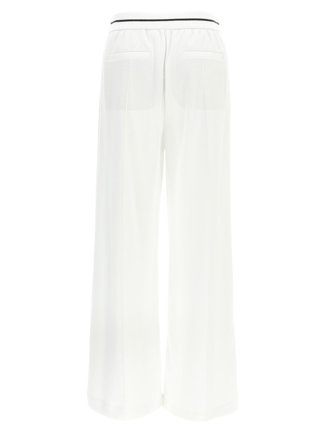 Loose Leg Joggers Pants White