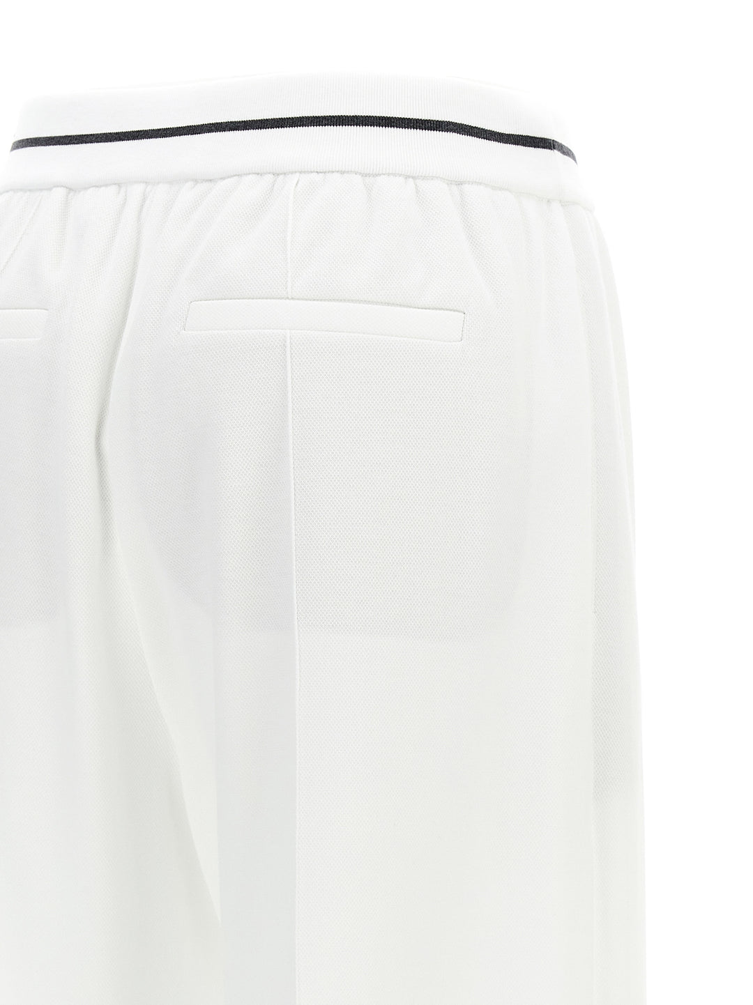 Loose Leg Joggers Pants White