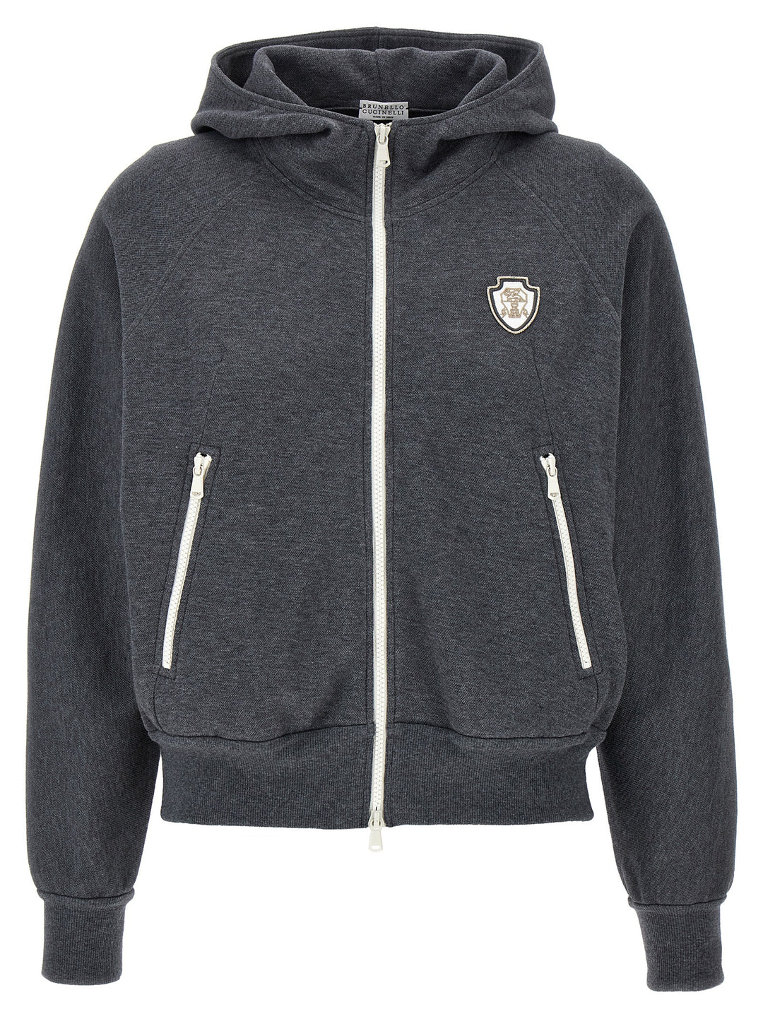 Logo Hoodie Sweatshirt Gray