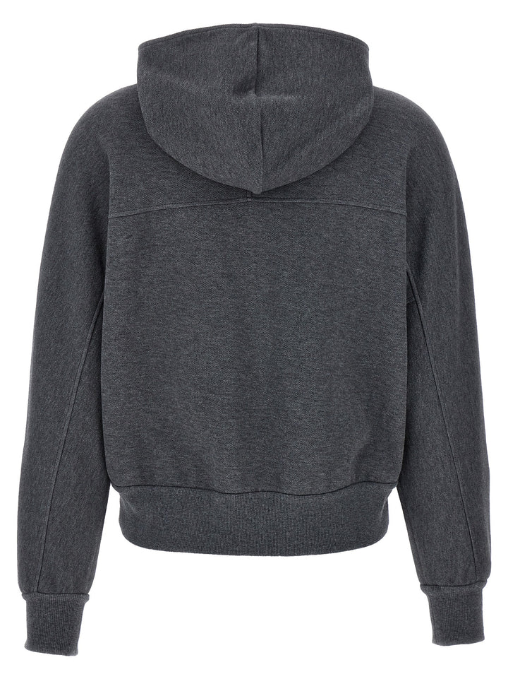 Logo Hoodie Sweatshirt Gray