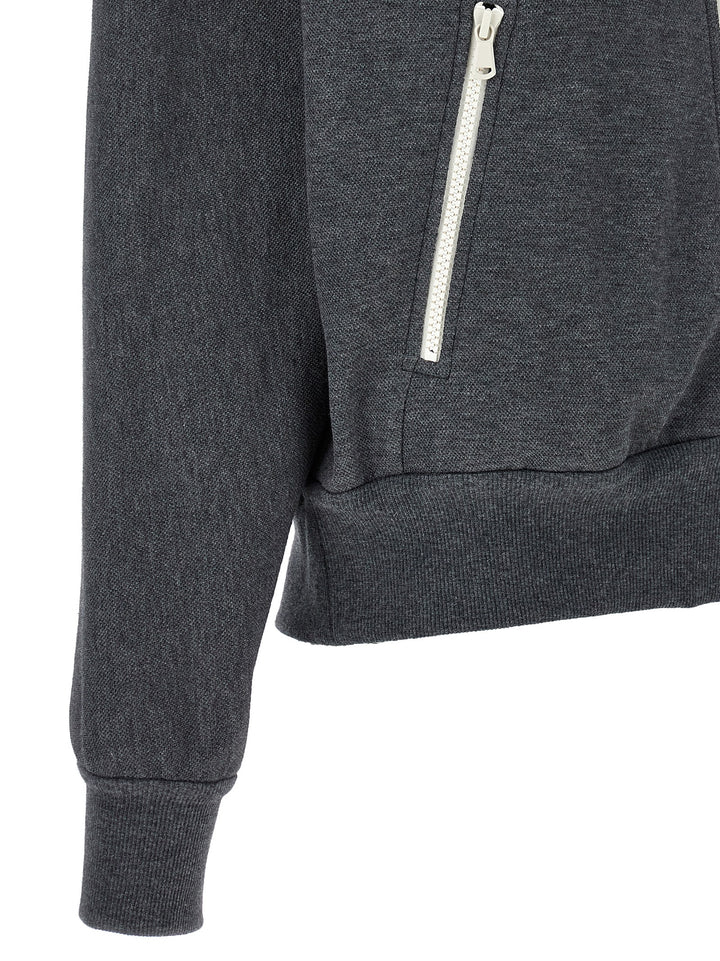 Logo Hoodie Sweatshirt Gray