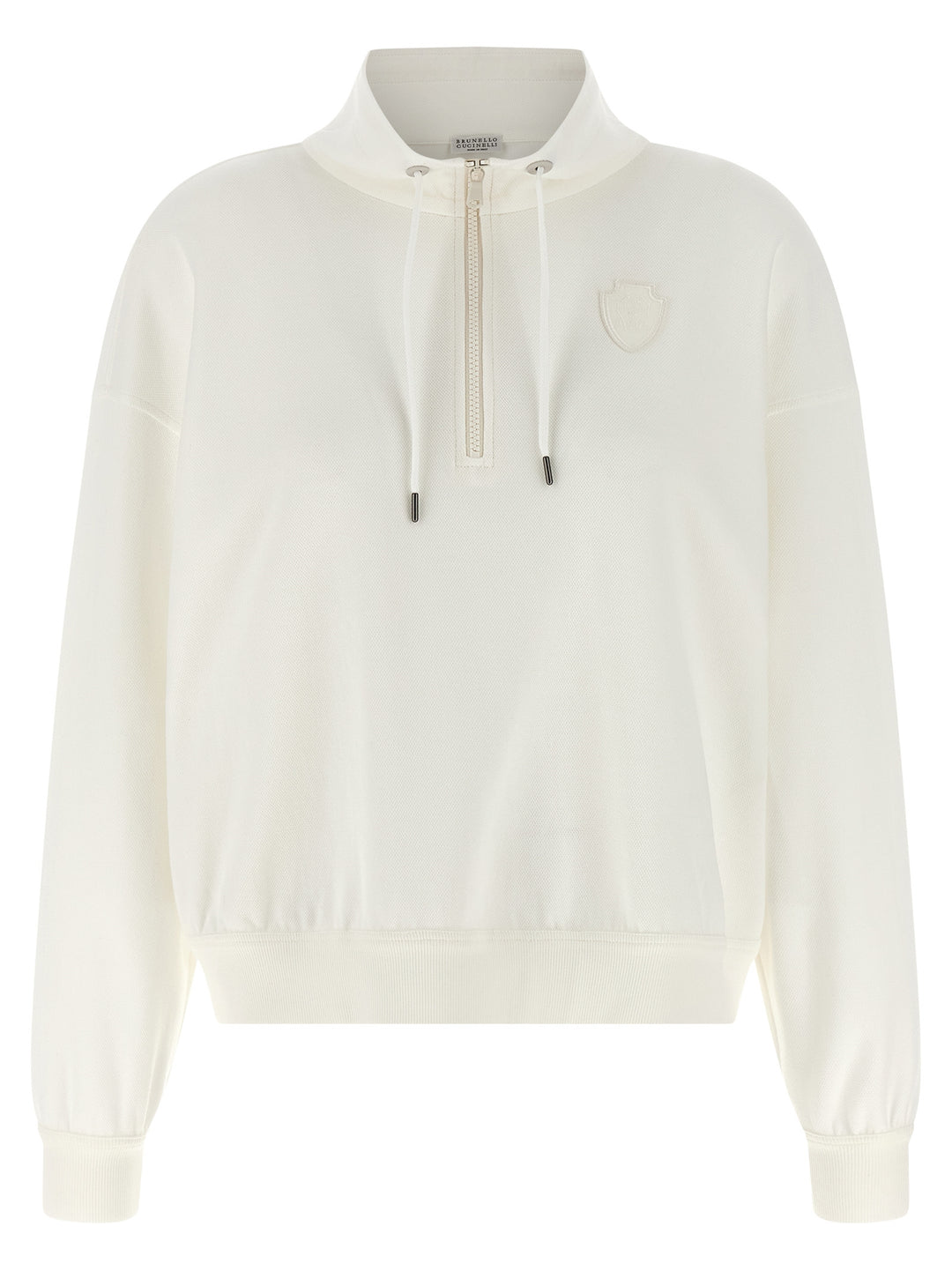 Brunello Cucinelli Heraldic Coat Of Arms Sweatshirt - White | 8ca28f505ac7672b9586a6f2f40dca4067f1a5d2