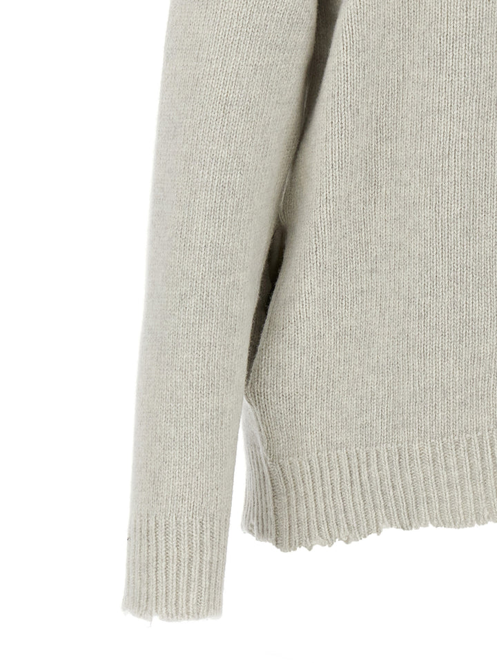 Destroyed Hooded Cardigan Sweater, Cardigans White