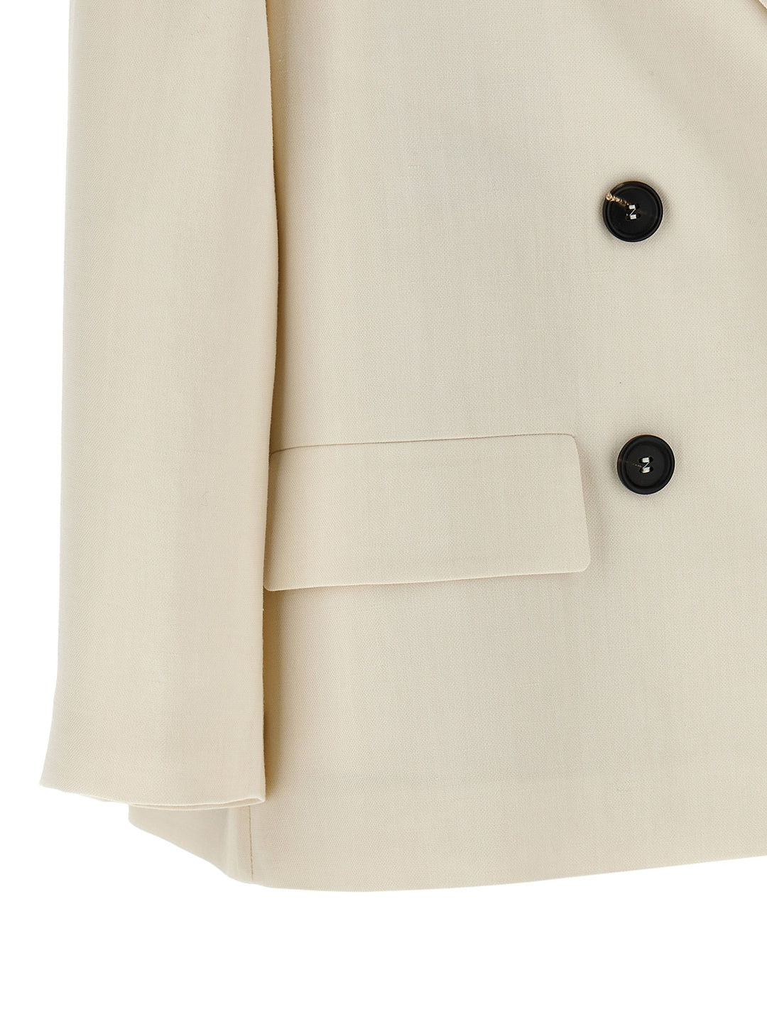 Brunello Cucinelli Double-Breasted Blazer BlazerS - White | 62c54838993994c925231066c2d4f78fd8704c87