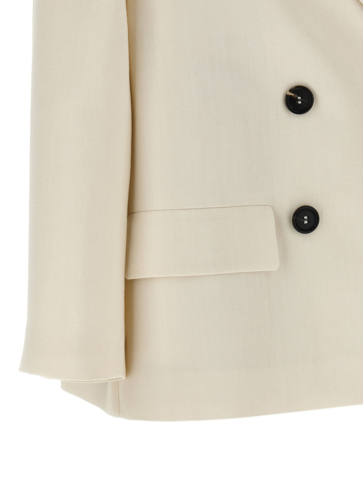 Brunello Cucinelli Double-Breasted Blazer BlazerS - White | 62c54838993994c925231066c2d4f78fd8704c87