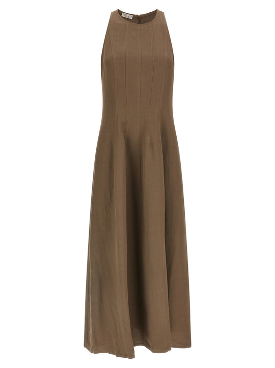 A-Line Dress Dresses Brown