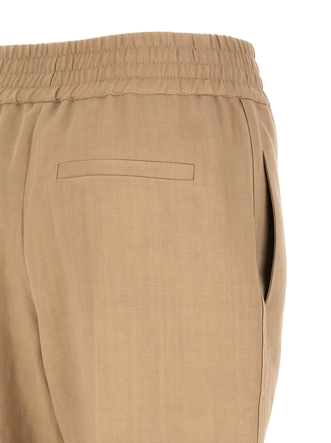 Brunello Cucinelli Baggy Pull-Up Pants - Beige | 082489c9167a2fcb7d952b644fac532486af2995
