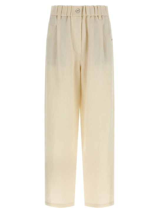 Linen Trousers Pants White