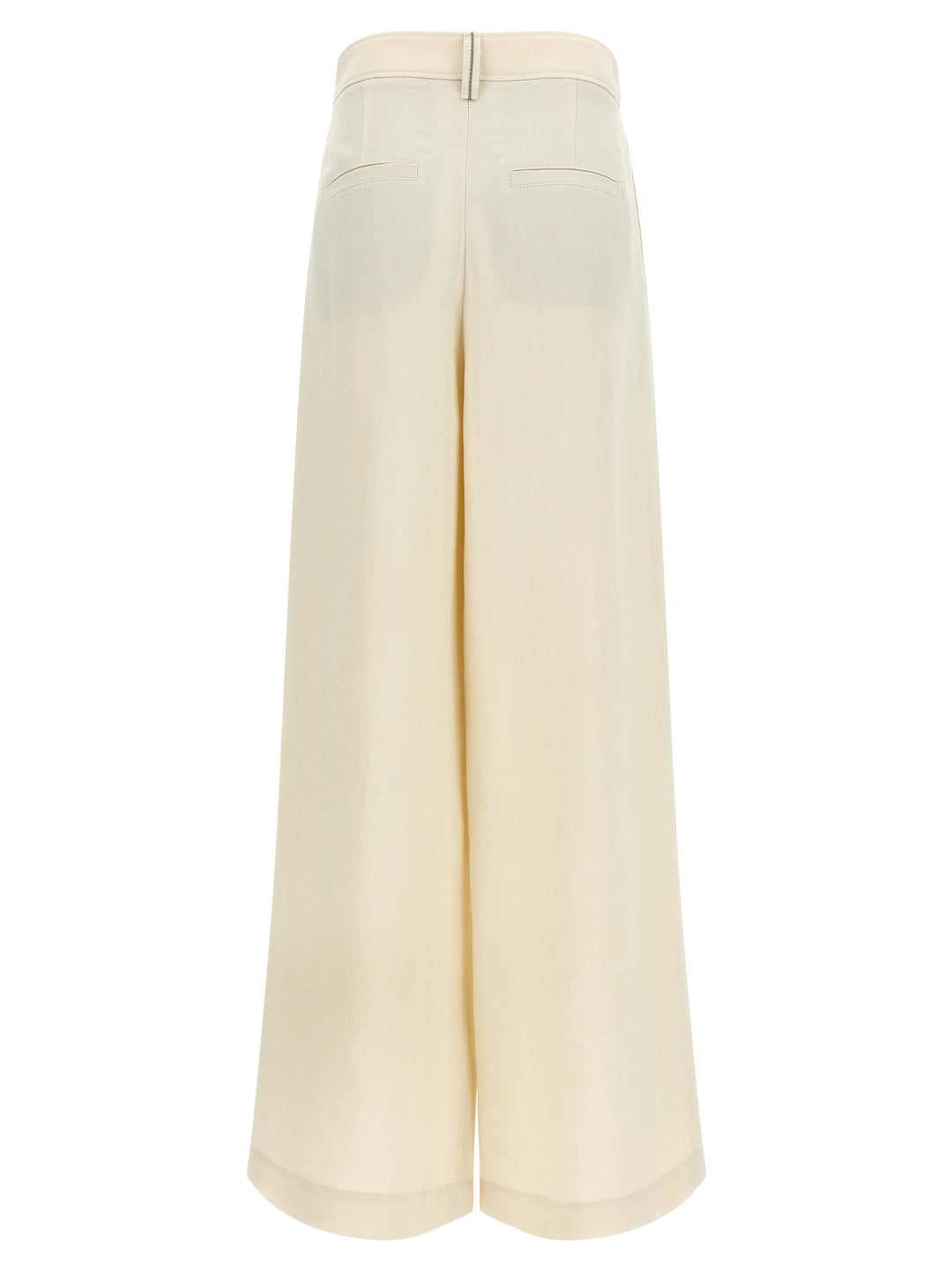 Brunello Cucinelli Crossed Pants - White | 1afd34a58fd33b2135b6705e4a9c41c69ac232b4