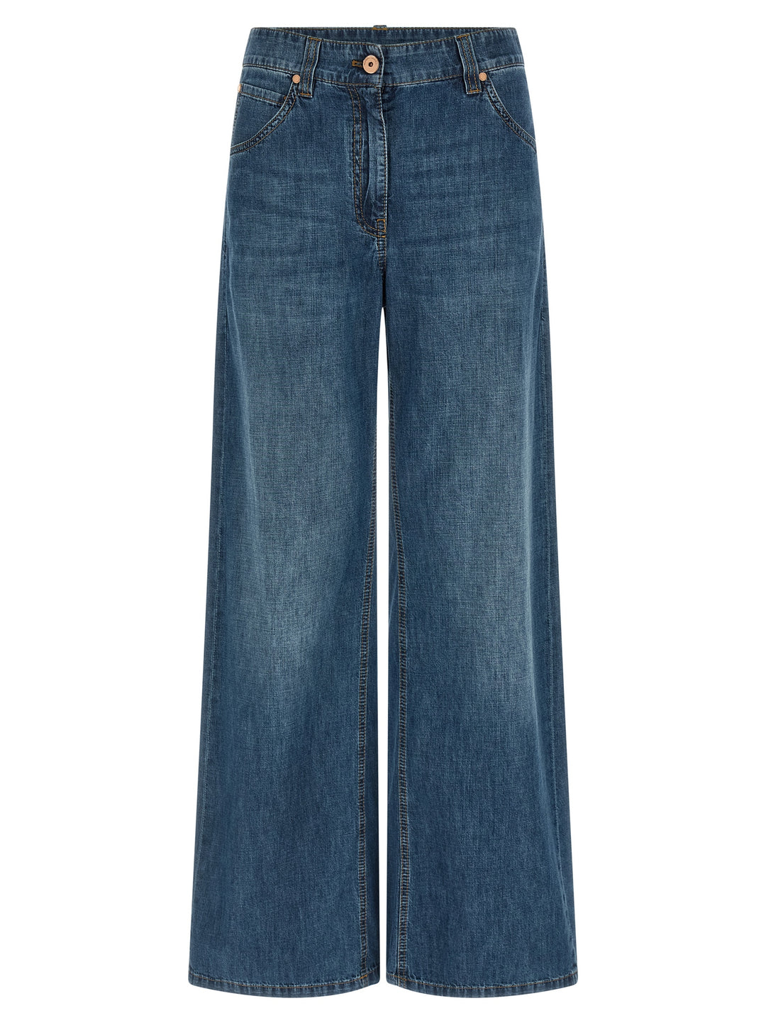 Brunello Cucinelli Wide Leg Jeans - Blue | 6a9f60e16241254039efc9985852c7c0629b830c