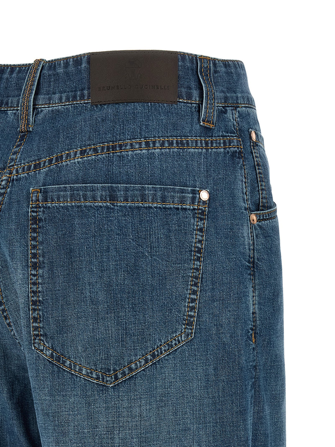 Brunello Cucinelli Wide Leg Jeans - Blue | b25e27cd38bdd197b9512cb9b14141e1e102f0e3