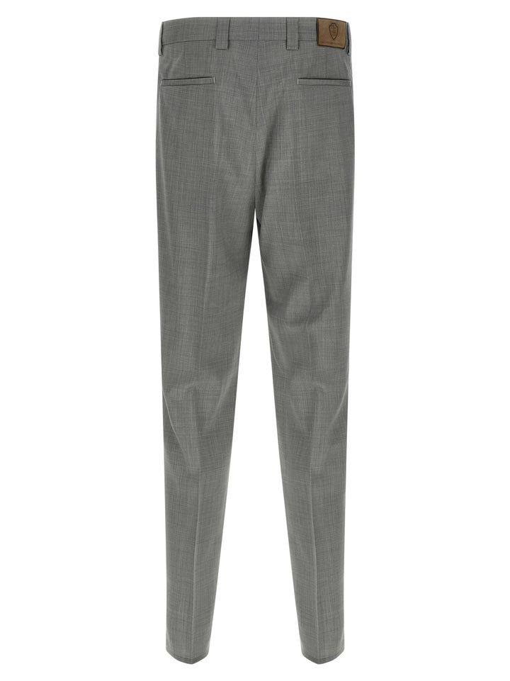 Brunello Cucinelli Mélange Wool Pants - Gray | ce1ec36df60db71990f7c1ed945892bc6b7b4073