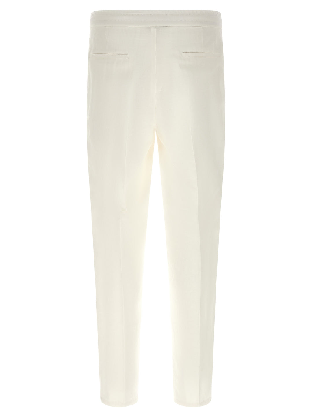 Brunello Cucinelli Linen Trousers Pants - White | 7514e35f5c4244826d5fac9016b88445a5b10c76