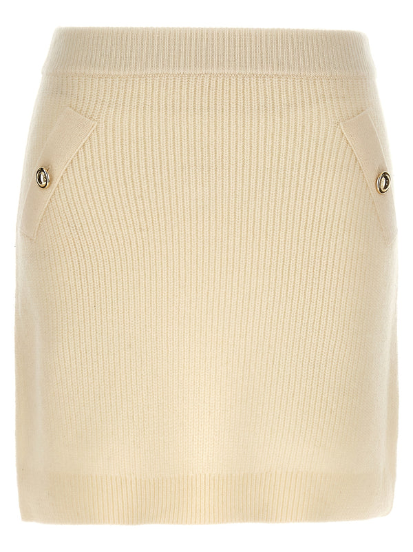 Knitted Skirt White